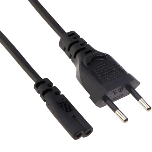 Cabo de Alimentação AC Bipolar, 1,8m, Universal para Ps2, Ps3, Tv, Som, Impressora, Notebook, Bivolt