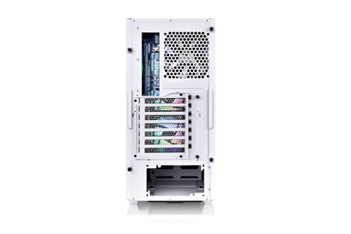 Gabinete para PC Thermaltake V350 TG ARGB Air Snow White, Torre Media ATX, Panel de Vidrio Templado de 4 mm, Incluye 4 Ventiladores, Color Blanco miniatura 6