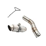 Conception : Le silencieux d'échappement de moto présente une surface brillante qui ajoute une touche de sophistication à votre véhicule.