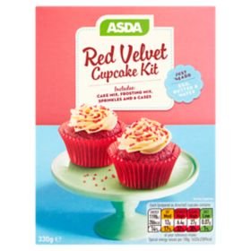 ASDA Red Velvet Cupcake Kit 330g