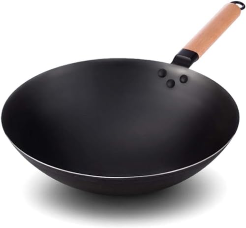 Wok tradicional de hierro 34 cm miniatura 1