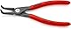 KNIPEX Präzisions-Sicherungsringzange für Innenringe in Bohrungen mit rutschhemmendem Kunststoff überzogen grau atramentiert 165 mm, 48 21 J21