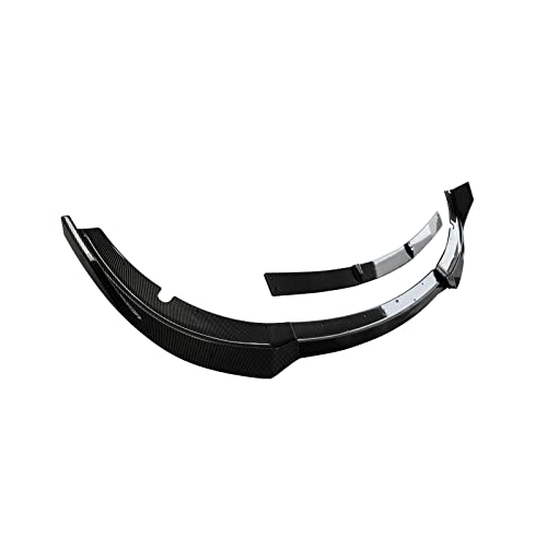 CHIESMA for Charger Front Lip Fit for Dodge Charger SRT Hellcat Scat Widebody 2020-2023,Front Splitter Bumper 4pcs ABS Painted Carbon Fiber Chin Extension Accessories