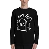 Gg Allin Live Fast Die Mans Sports Cotton Classic Crewneck Fashion Long Sleeve Tee Shirt Black Black X-Large