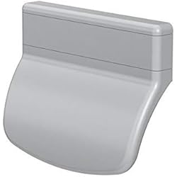 CC-Shopping - Tirador para puerta de balcón 911 redondeado, Incluye 2 tornillos de montaje 70 x 55 x 20 mm - plata