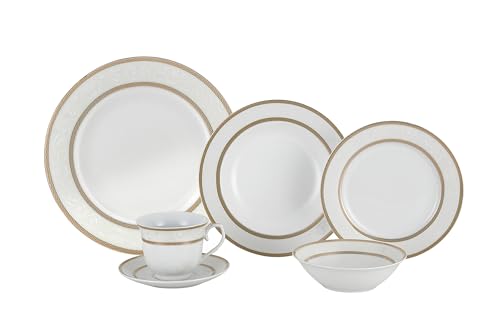 Lorenzo Amelia 57-Piece Dinnerware Set, Service for 8
