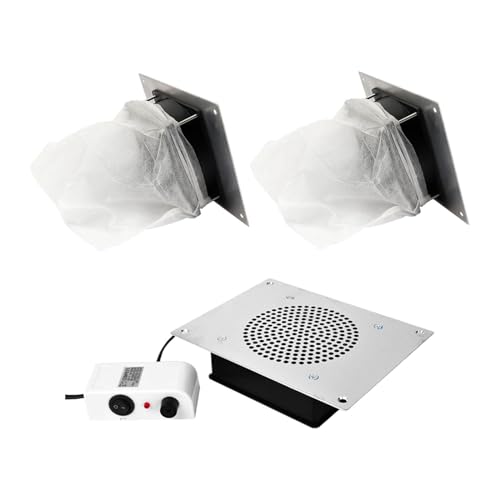 menolana Coletor de pó de unhas, ventilador extrator de sucção, liga de alumínio, aspirador de pó de unhas para polimento de unhas, uso doméstico, adaptador