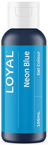 Image of Loyal Gel Food Coloring | Vibrant Color for Buttercream, Fondant, Royal Icing, Gum Paste, Marzipan and Cake Batter | Gel-Based Concentrated Food Dye - 100ml Neon Blue