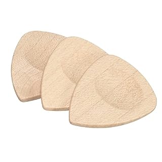 sourcing map Lot de 3 médiators de guitare en bois d’érable épais de 2,6 mm de diamètre pour guitare - Les Beatles, Paul McCartney, John Lennon, RIngo Starr, George Harrison