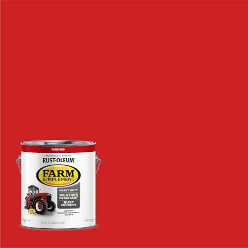 Image of Rust-Oleum 280177-2PK Farm & Implement Enamel Paint, Gallon, Ford Red, 2 Pack