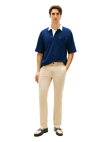 Image of Tommy Hilfiger Men's Casual Moisture Wicking Wrinkle Resistant Stretch Performance Pants in Straight Fit