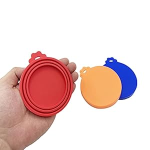 5 pieces food can lids 3 pcs pet can covers 2 food spoon fits all standard size dog and cat can tops   cucciolini doodles