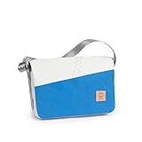 MATERIAL: Die Shoulder Bag ist aus gebrauchtem Segeltuch gefertigt. Diese Materialien haben hohe Festigkeit und sind dabei besonders leicht. Außerdem ist die Tasche anders als Ledertaschen abwaschbar und verfügt über meisterliche Handwerkliche Verarbeitung in 360° Qualität