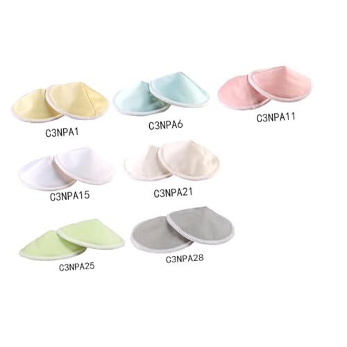 Coussinets d'allaitement lavables lot de 14 pièces en forme de bol respirant - 2