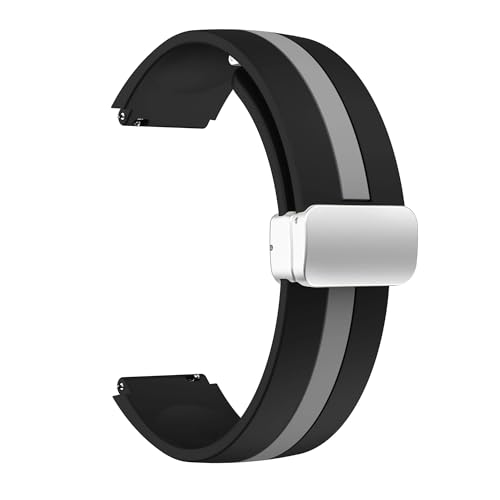 [X] 18MM 20mm 22mm Xgbv Fit For Samsung Galaxy Watch 6 5 4 44MM 40mm oh Active 2 Gear S3 C{^uXbg jo[T Correas(Black Gre
