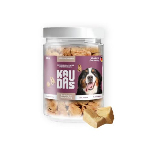 Produktbild von KAUDAS Hühnerherzen Pur Natursnack - 2 x 60 g