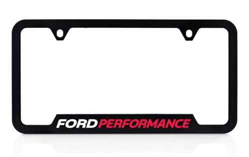 Ford Performance UV Black Plastic License Plate Frame