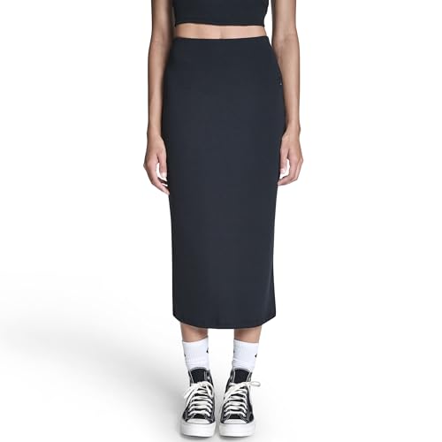 Converse Womens Midi Rib Skirt Black Large