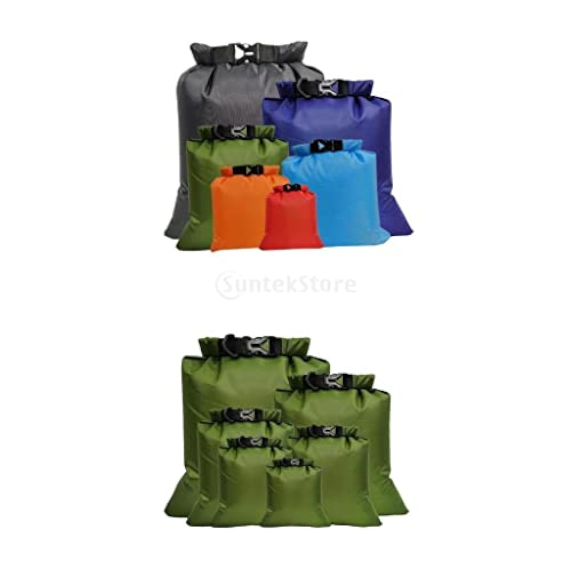 12Pcs Waterproof Bag Floating Sacks for Boating Camping