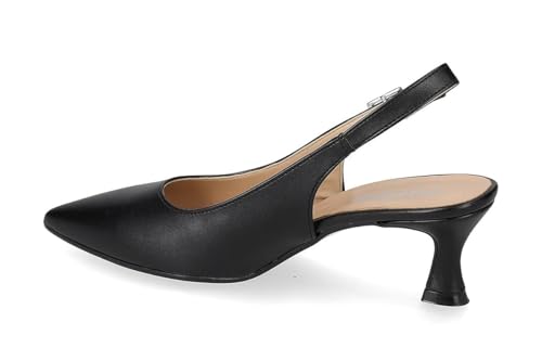 Slingback femme en cuir Valleverde 19040 : chaussure été chic à sangle - 4