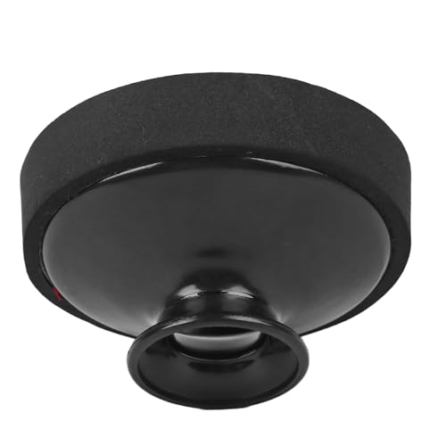 Altsaxophon-Dämpfer, Tragbare Größe, Einfache Installation, Runder Saxophon-Dämpfer, ABS-Kunststoff, Verschleißfest, für die Tägliche Spielpraxis (BLACK)