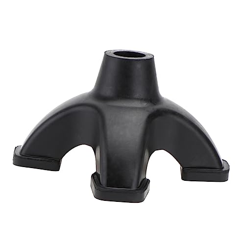 CALLARON 1 Pieza Cabeza Antideslizante y Protector Patas Muebles Estera De Los Pies Del Bastón Alfombrilla De Goma Para Pies De Bastón Cubierta De Pies De Bastón Caucho Negro