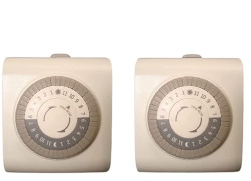 Ge 15075 24-Hour Heavy Duty Electrical Outlet Timers With 2 Grounded Outlets And On/Off Override Switch (2-Pack) #TOP20