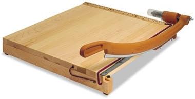 ClassicCut Ingento - Cortadora de papel de arce macizo, 15 hojas, base de arce, 24 x 24 pulgadas