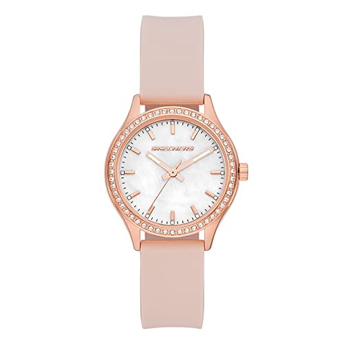 Montre Skechers femme qui ne ternit pas quartz or rose et bracelet doux blush SR6252