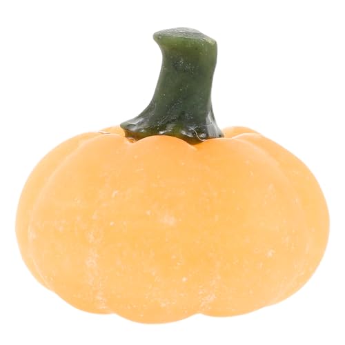 TOVINANNA Mini Zucche Ornamentali in Calcite Naturale da 4 CM Statuine di Zucca Autunnali Artificiali per Decorazioni da Tavolo e Arredamento Casa per Ringraziamento