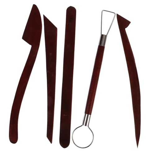 Housoutil 5pcs Clay Tool Set Modeling Clay Sculpture Clay Tools Clay Kit Sculpting Clay Tools Clay for Clay Tool Kit Small Pottery Tools Clay Pottery Tool
