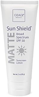 Obagi Sunscreen Sun Shield Matte Broad Spectrum SPF 50 Sunscreen, combines UVB absorption and UVA protection, 3 oz