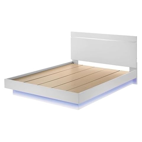 Furniture of America Alexandria King Platform Bed with LED Light Cover