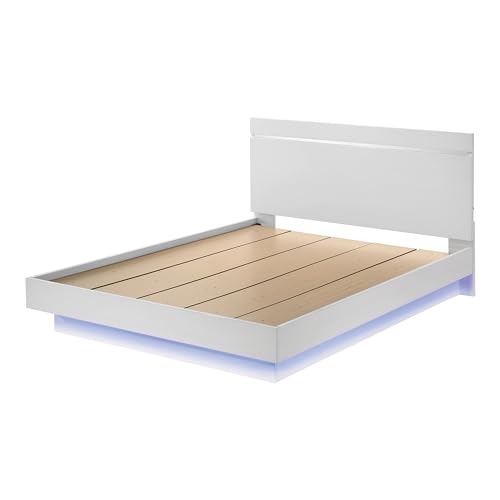 Furniture of America Alexandria Solid Wood Queen-Size Platfo