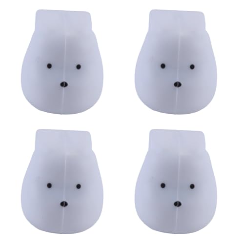 Sylen 4 topes de silicona para puerta de 2 cm de diámetro, color blanco