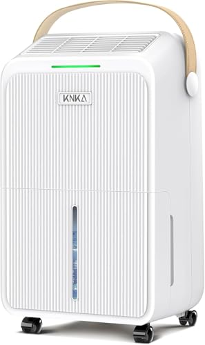 Image of KNKA 2500 Ft 34 Pint Dehumidifier for Basement with Drain Hose