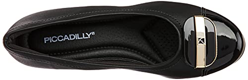 Sapato Salto Baixo Rita, Piccadlly, Preto, 35