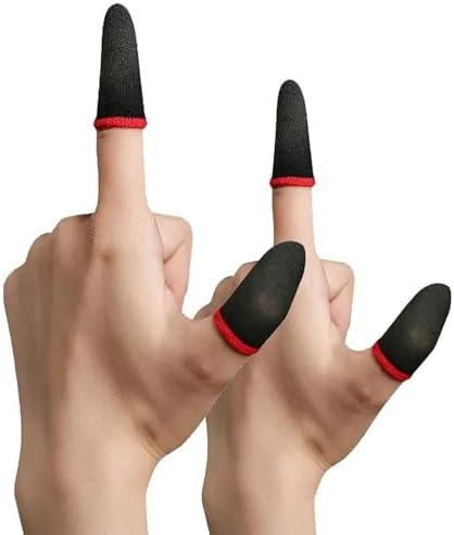 Coverzone Coverzone oyun parmak kılıfı – Mükemmel dokunmatik ekran– tüm oyunlar için uygundur – Oyun aletleri eşyaları, oyuncu + oyuncular için aksesuar – parmak koruyucu eldiven – cep telefonu-KP01 - Görsel 1