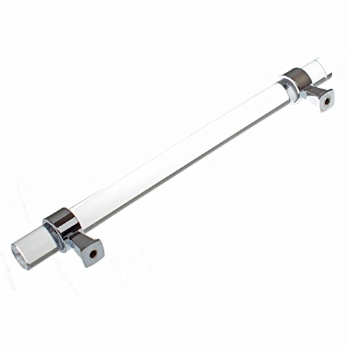 GlideRite Hardware 4718-160-PC-10 6.25-inch CC Clear Acrylic Cabinet Drawer Pulls 10 Pack - Thumbnail 2