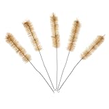 FUNOMOCYA 10 Piezas Cepillo de Nylon para Limpieza de Tubos Escobillas Suaves para Lavado Seguro de Tubos de Laboratorio Cepillo Limpiador Práctico y Duradero para Frascos y Probetas