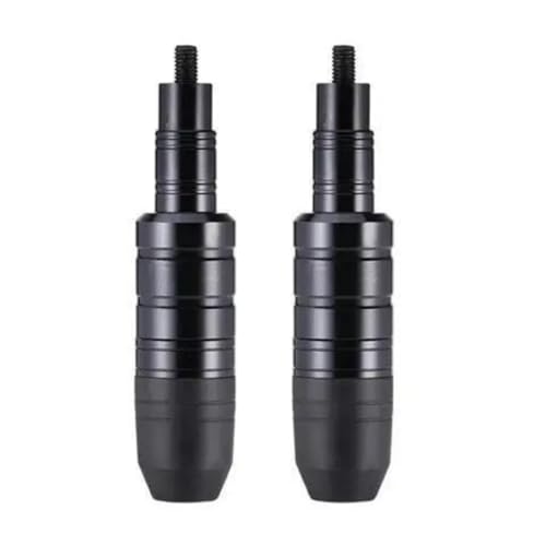 EWRMW 8mm Motorrad Rahmen Slider für Yamaha MT-125 YZF-R125,Aluminiumlegierung ABS Motorrad-Sturzbügel Herabfallende Schutzstange,A/Black