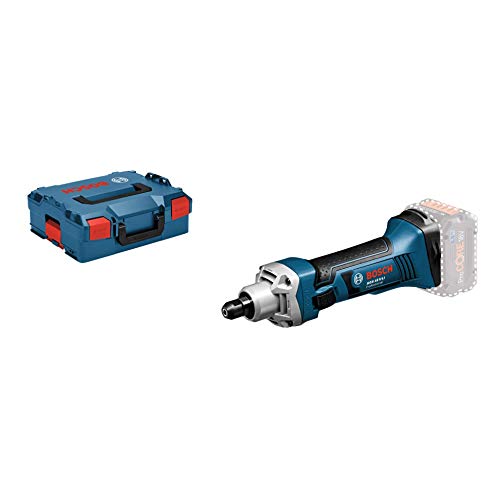 Bosch Professional GGS 18 V-LI Amoladora recta a batería, 22000 rpm, pinza diámetro máximo 8 mm, sin batería, en L-BOXX, 18 V