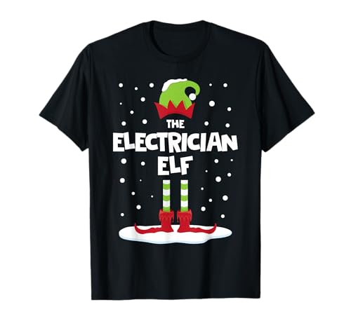 Costume d'elfe électricien Assorti pour Noël T-Shirt