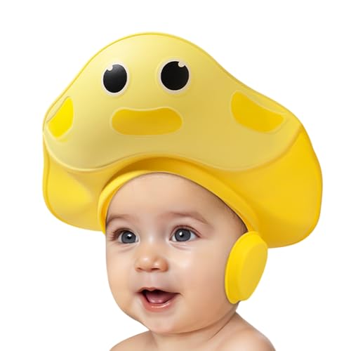 Cuffia Per Doccia Per Bambini - Cappello Impermeabile Per Doccia Per Bambini 28 Cm, Protezione Per Le Orecchie Regolabile | Cuffia Da Bagno Portatile Pieghevole Per Il Comfort Di Sicurezza Del Lavaggi