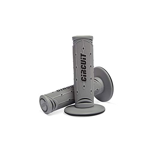 Circuit Jupiter Everyday Conjunto de Manoplas de Moto, Cinza/Preto, 120 mm