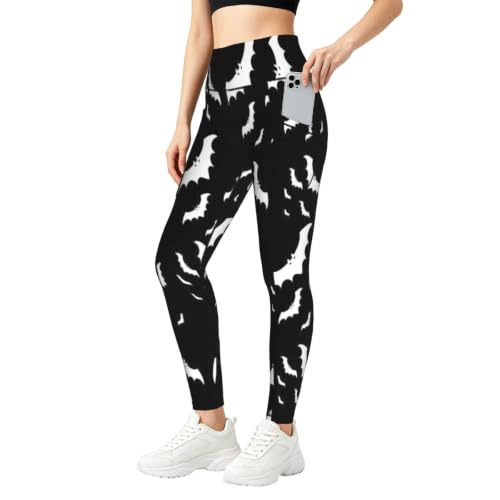 Pantalones de yoga para mujer que no se transparentan leggings cómodos con bolsillos para fitness
