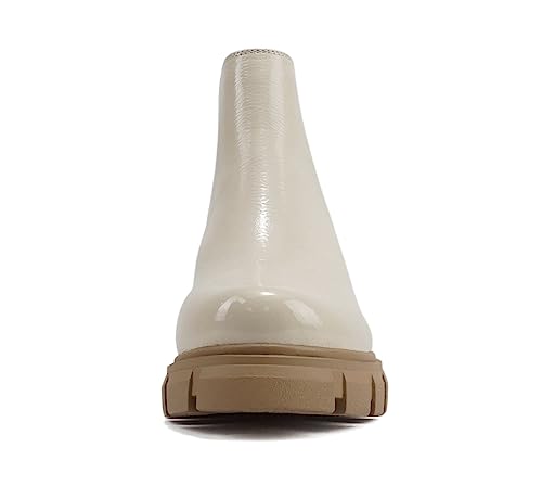 Image of Soda PIONEER ~ Women Lug Sole Mid Heel Chelsea Fashion Ankle Bootie w /Double Elastic Gore