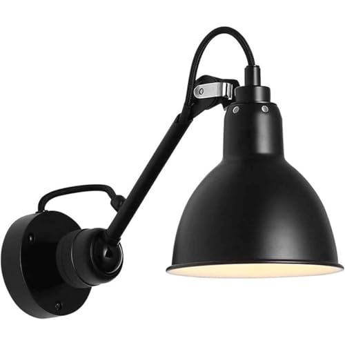 Lámpara de pared ajustable contra la fatiga visual con brazo oscilante de metal