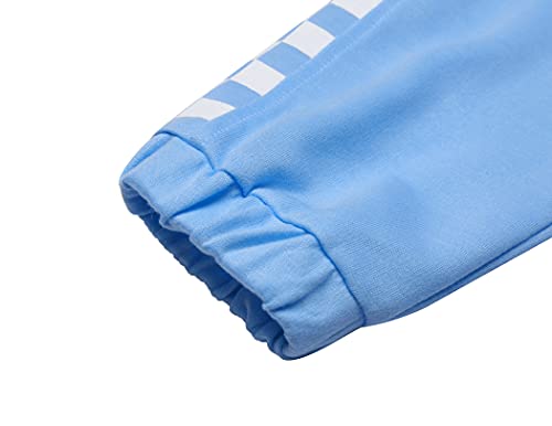 Greatchy Girls Plaid Sweatshirts Hoodies Pullover Tops Pants 2Pc Tracksuit Sweatsuit Spring Fall Clothes Set #TOP4