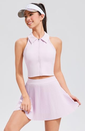 Image of AFZ Pleated Tennis Outfits Woman Polo Athletic Dresses Golf Clothes Athleisure Sets with Shorts